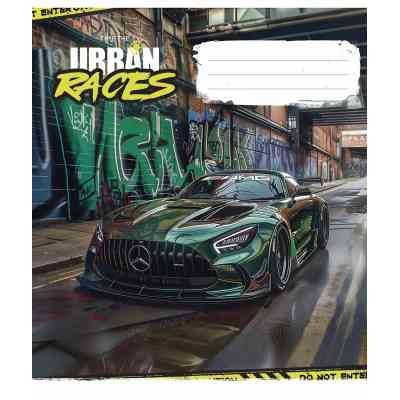 Тетрадь Школярик Time the urban races 48 листов линия (048-3439L) Винница