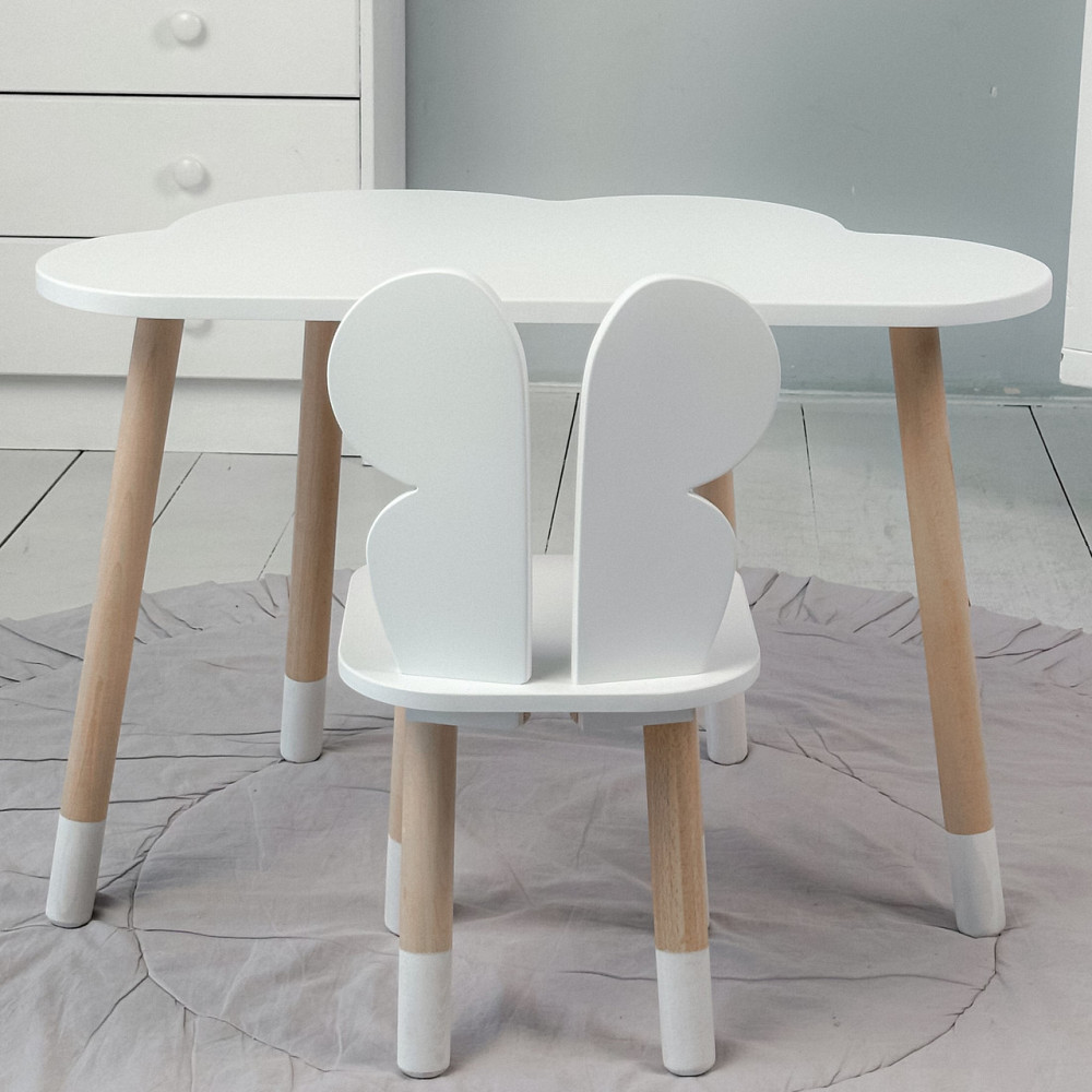 Столик "Хмаринка" та стілець "Метелик" для дітей, білий Київ - фото 10