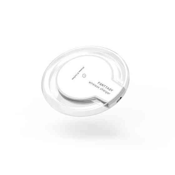 Беспроводное зарядное устройство с LED-подсветкой белое Киев