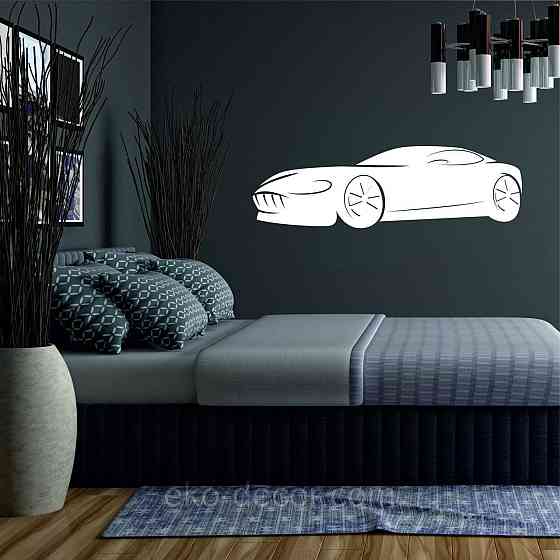 Декоративное настенное Панно «Автомобиль» Декор на стену 110*33 см, Белый Киев