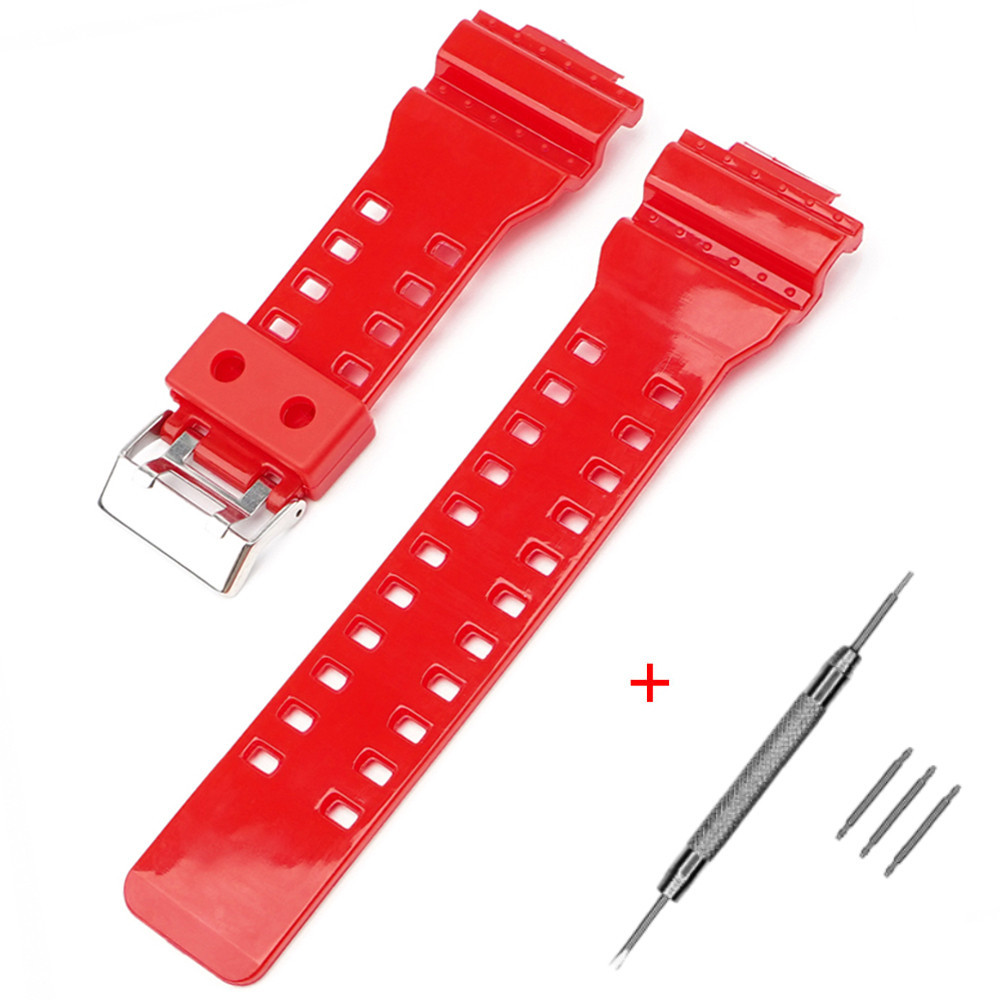 Ремешок для Casio G-Shock GA-100/110 Red-Glossy SI SBR Киев - изображение 1