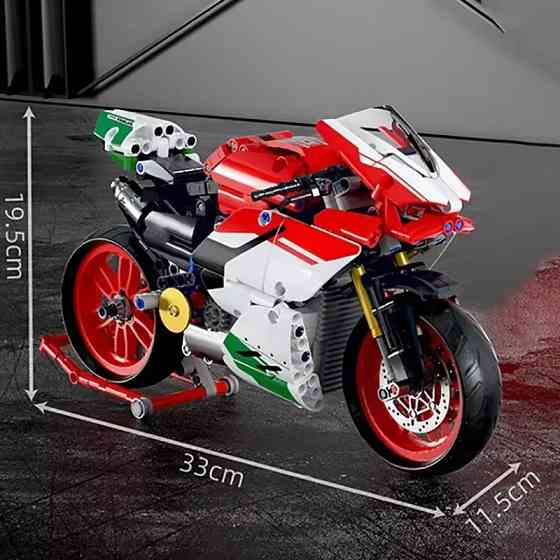 Конструктор детский. Спортивный мотоцикл байк на 803 детали, детский Каменец-Подольский