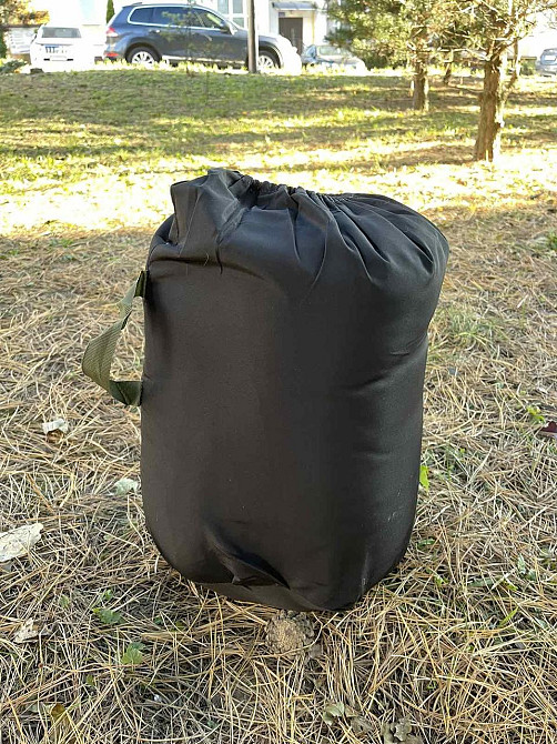 Зимний спальный мешок на флисе до -35С (Оливковый) Винница - изображение 9