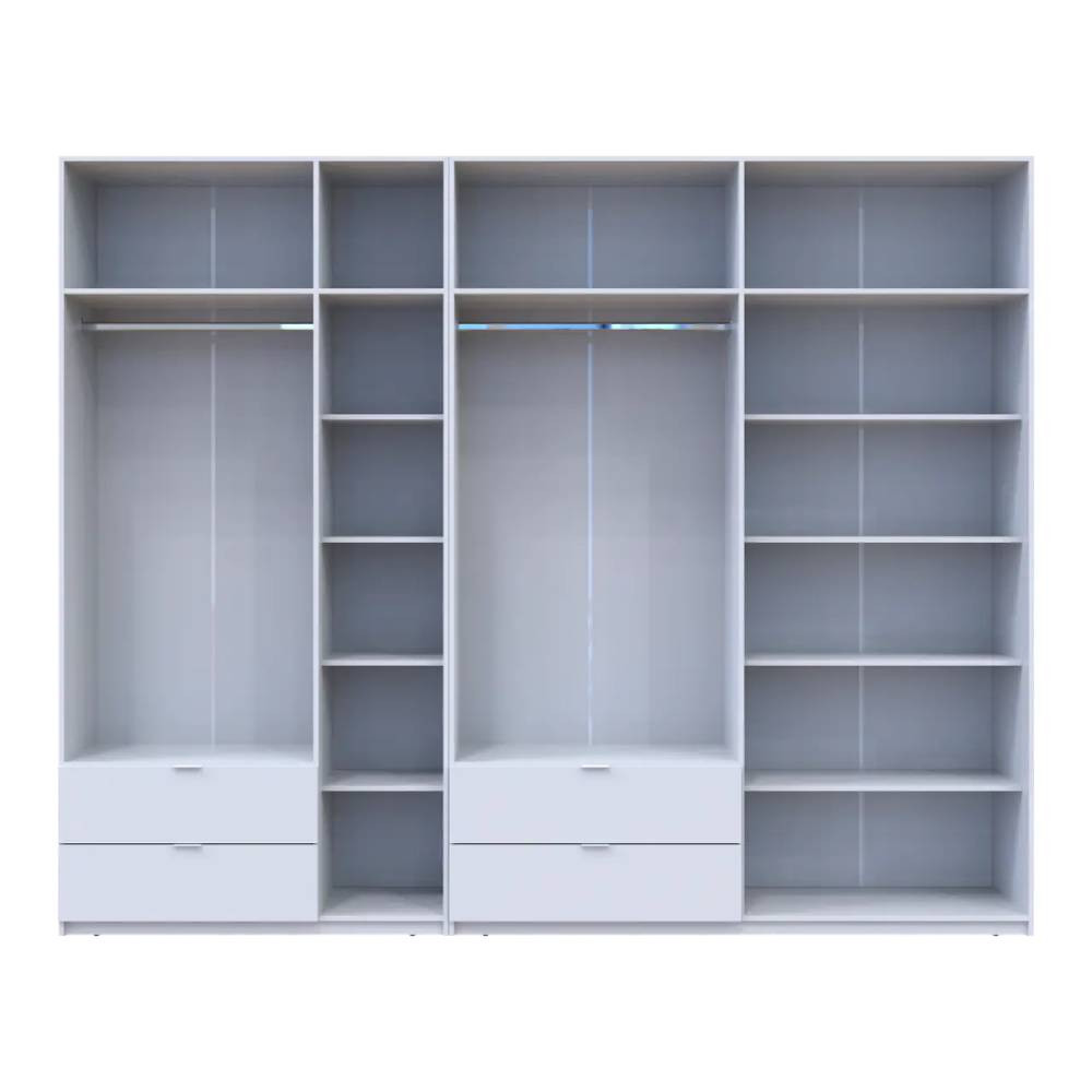 Шафа для одягу Doros Лукас Біла 3+4 ДСП 300х50х240 DRS-011688 (42005130) Львів - фото 5