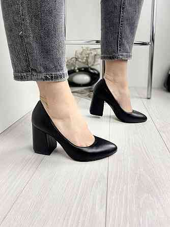 Nivelle Туфлі жіночі NIVELLE чорні натуральна шкіра каблук 9 см розміри 36-39 (3155) Коломыя