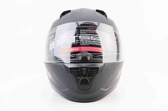 Шолом інтеграл, закритий (сертифікація DOT)+відкидні окуляри BLD-M67 М (57-58см), ЧОРНИЙ матовий Киев