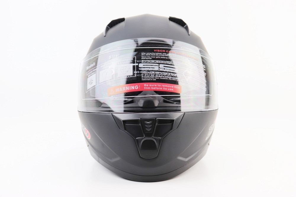 Шолом інтеграл, закритий (сертифікація DOT)+відкидні окуляри BLD-M67 М (57-58см), ЧОРНИЙ матовий Киев - изображение 5