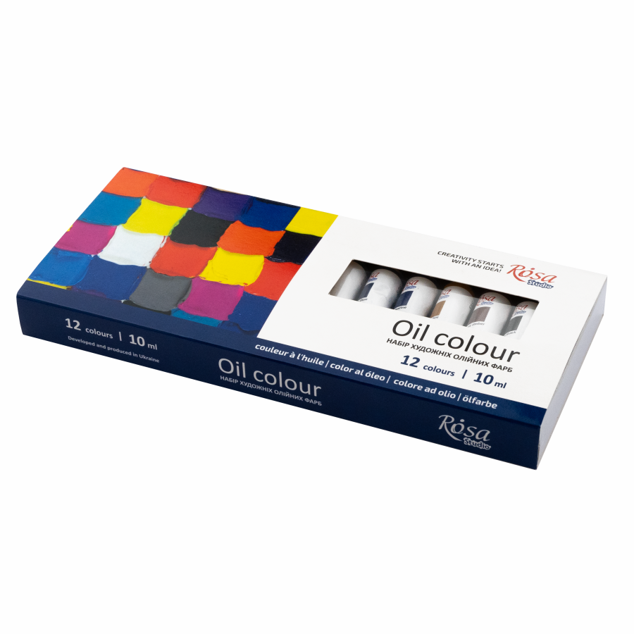 Набор масляных красок 12×10мл ROSA Studio Киев - изображение 1