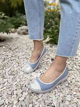 NEW ROSE Сліпони жіночі NEW ROSE C21B блакитні (літо, тканина) (1362) 37-42 Коломыя