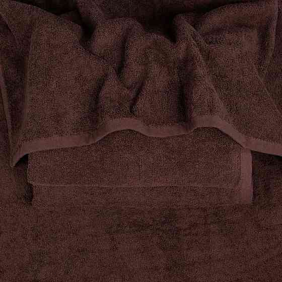 Набор махровых полотенец 3шт GM Textile 50х90см, 50х90см, 70х140см 400г/м2 (Коричневый) Сумы