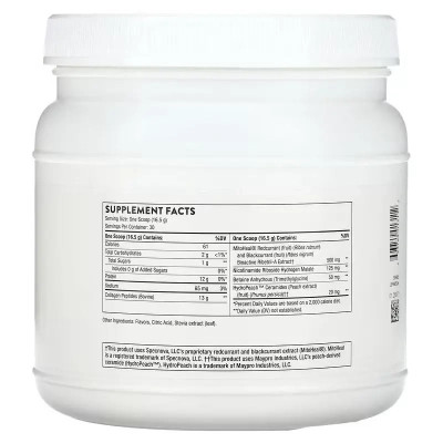 Вітамінно-мінеральний комплекс Thorne Research Колаген плюс з нікотинамідом рибозидом, смак ягід, Colla (THR01311) Вінниця - фото 2