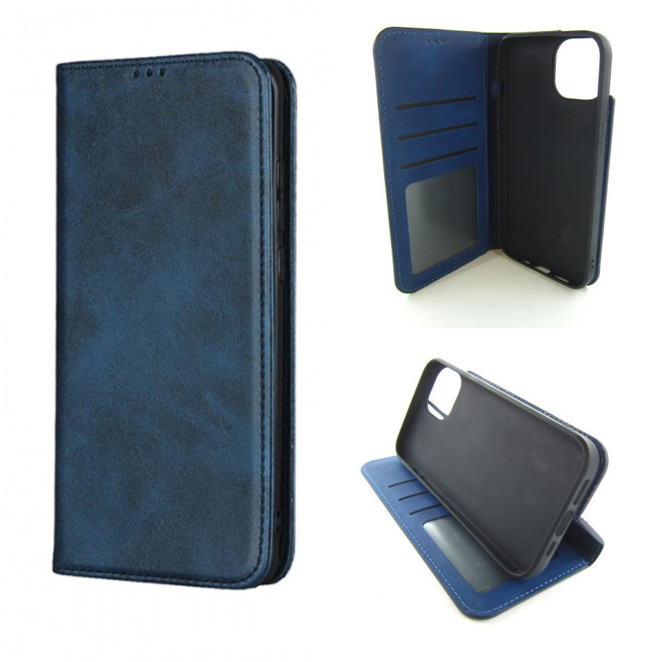 Чехол книжка iPhone 13 14 Premium Case (синий) Одесса - изображение 3