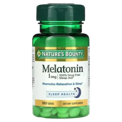 Аминокислота Nature's Bounty Мелатонин, 1 мг, Melatonin, 180 таблеток (NRT02832) Винница - изображение 1