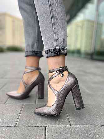 Туфлі жіночі MISSKA срібні еко-шкіра каблук 10см 36р.37р.38р. (3605) Коломия