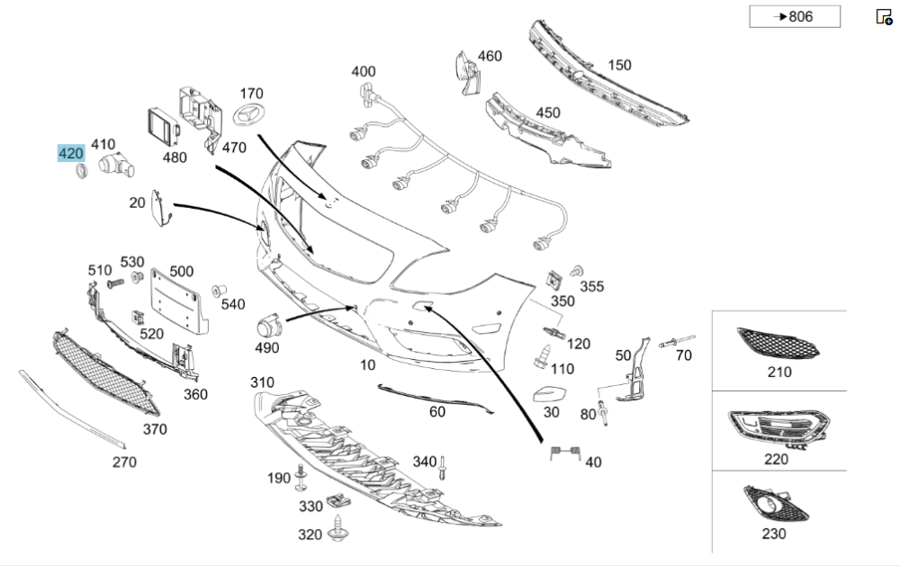 Mercedes-Benz  A0005421251 Кільце ущільнювача датчика парктроніка C-Class W205 GLC X253 E-class W213 E-class Coupe C238 CLS C257 E-class W212 SLK/SLC  Одеса - фото 6