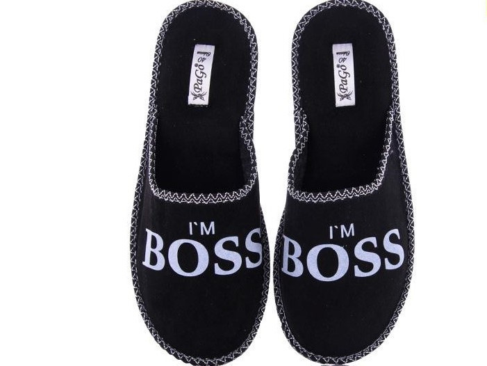 Капці закриті чорні PaGo "I'm Boss" підліток бос 37 Одеса - фото 1