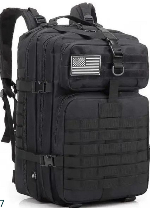 Рюкзак тактичний 50 л MOLLE чорний M-Tac. Харків - фото 7