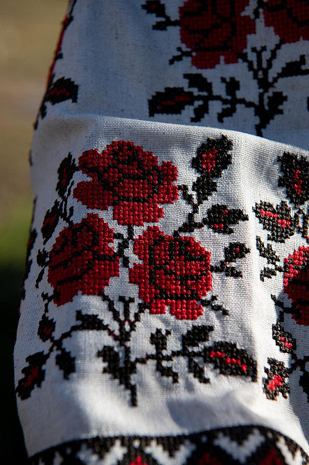 Вишиванка жіноча, лляна, натуральна, з довгим рукавом, топ Київ - фото 3