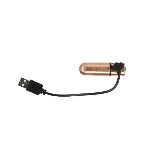 Віброкуля PowerBullet First-Class Bullet 2.5″ з Key Chain Pouch, Rose Gold, 9 режимів вібрації Львів