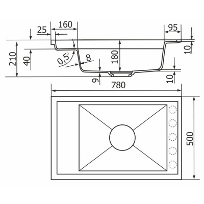 Мойка кухонная GRANADO Estella marron (gr3306) Винница - изображение 7