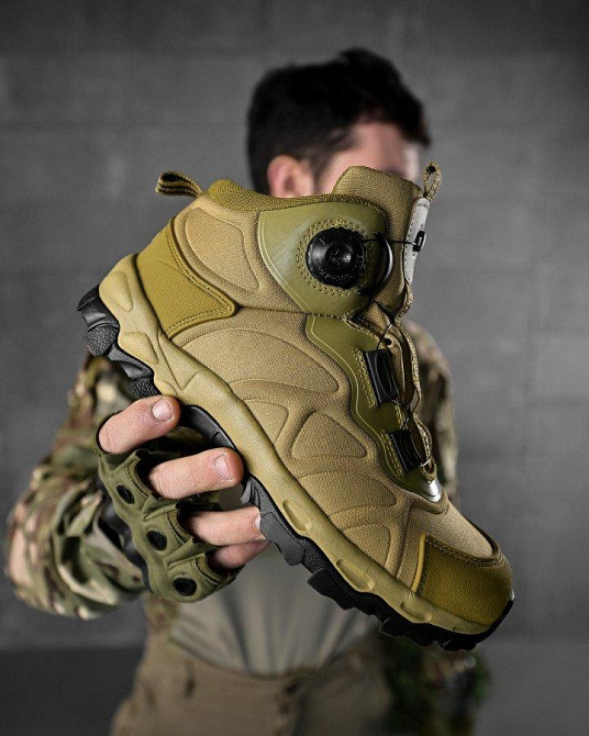 Тактичні черевики на автозав'язці Койот ВТ7981 Одеса - фото 12