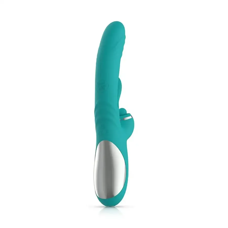 Вибратор-кролик с вагинальным отростком Good Vibes Only – Lisa Thrusting Rabbit Vibrator with G-Spot Stimulator Львов - изображение 4