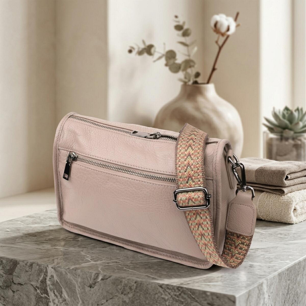 Жіноча сумка на плече з натуральної шкіри Vintage 23002 Темно-сірий Київ - фото 14