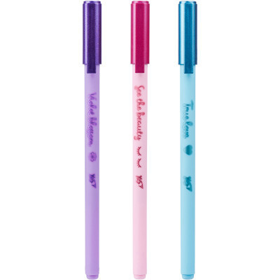 Ручка шариковая Yes Glam 0,7 мм синяя (412014) Винница - изображение 2