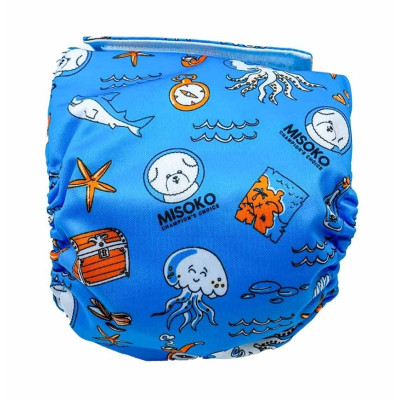 Подгузники для животных MISOKO&CO многоразовые для кобелей, с осьминогом, XXL 1 шт. голубые (HAINMSK63958) Винница - изображение 2