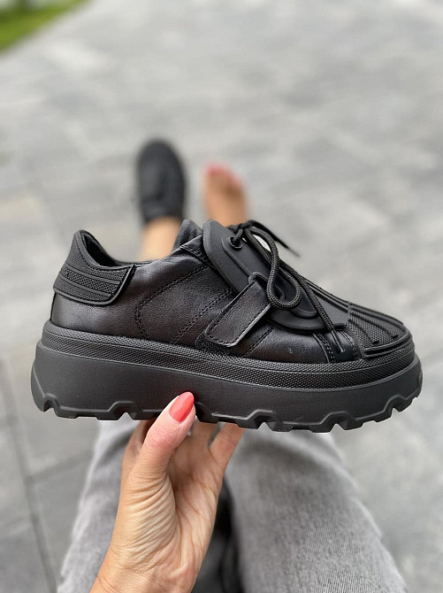 Olli Кросівки жіночі OLLI T-67-Люси чорні (весна-осінь, шкіра натуральна) (4781) лише 36р. Коломия - фото 1