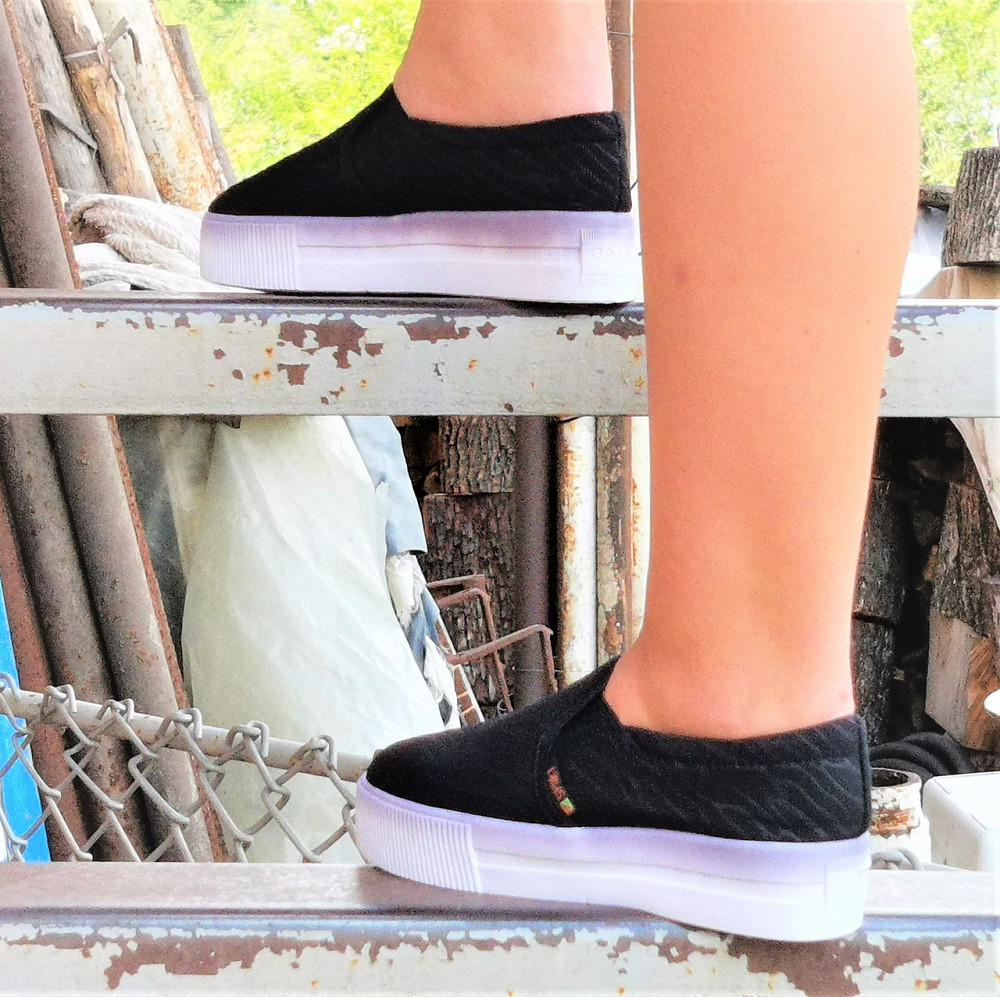 .Женские Черные Слипоны Мокасины на Высокой Толстой Подошве (размеры: 36,37,38,39) Днепр - изображение 7