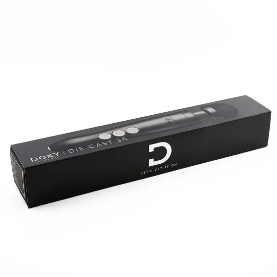 Вібромасажер DOXY Die Cast 3R - Matte Black, дуже потужний, перезаряджуваний, металевий корпус Львов