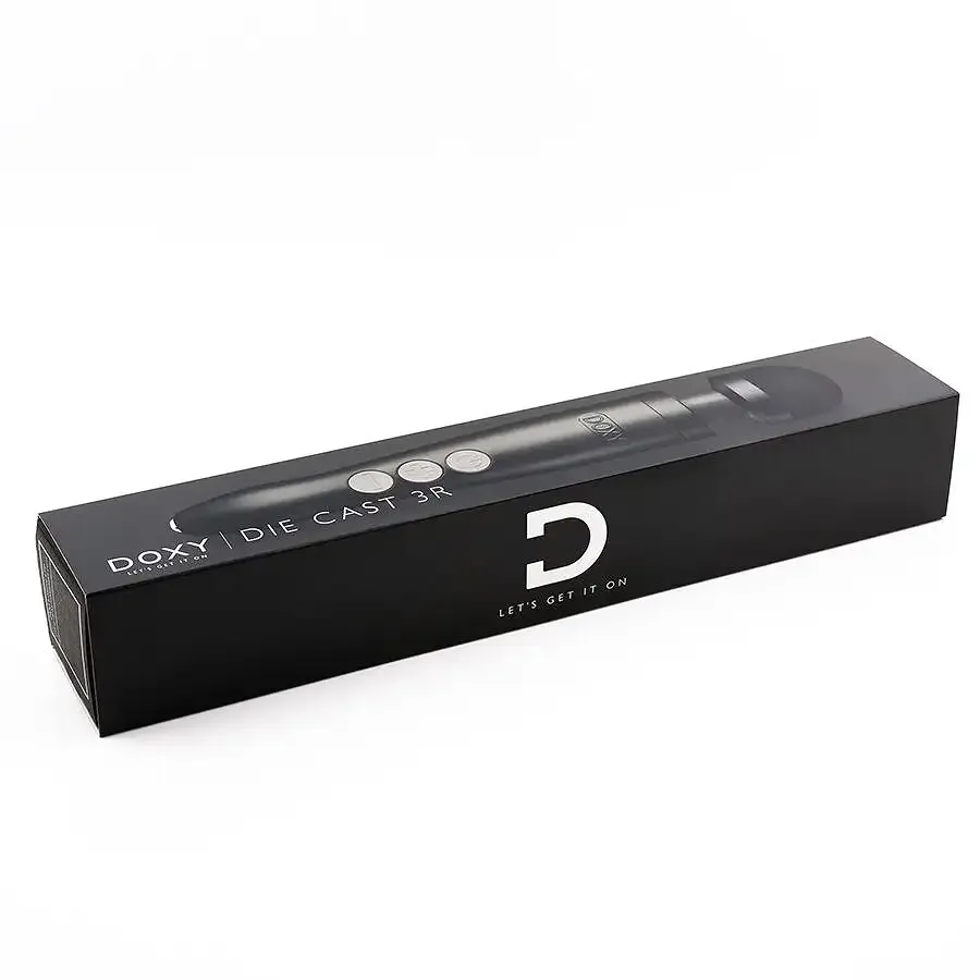 Вібромасажер DOXY Die Cast 3R - Matte Black, дуже потужний, перезаряджуваний, металевий корпус Львов - изображение 4