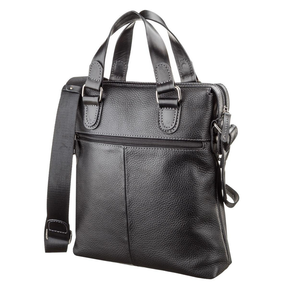 Сумка чоловіча SHVIGEL 11114 шкіряна Чорна Київ - фото 2