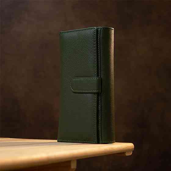 Оригінальний жіночий гаманець Зелений (ST Leather) Київ