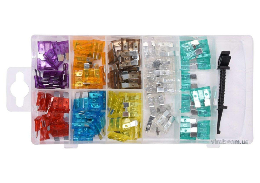 Запобіжники автомобільні YATO STANDARD, в асортименті, 97 шт [24/720] Одеса - фото 1