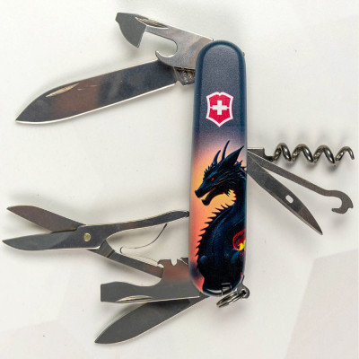 Нож Victorinox Climber Zodiac Дракон в променях сонця (1.3703.3_Z3270p) Винница - изображение 9