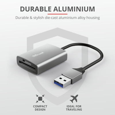 Зчитувач флеш-карт Trust Dalyx Fast USB 3.2 Card reader (24135) Вінниця - фото 2