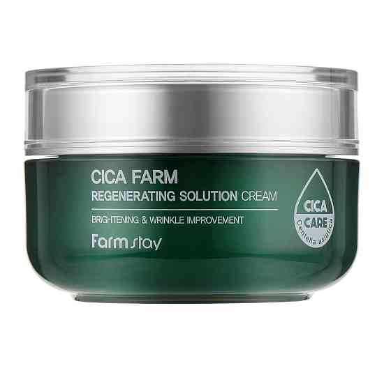 Відновлюючий ампульний крем з центелою для обличчя Cica Farm Regenerating Solution Cream FarmStay 50 мл Київ