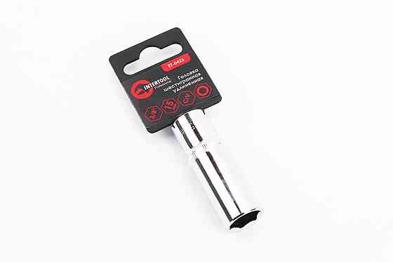 Головка торцева 6-гранна подовжена 3/8" 15мм CrV ET-0425 Київ