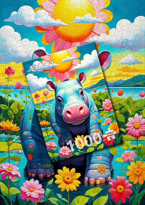 Пазл Сонячний бегемот - Sunny Hippo (Enjoy-2152) Киев - изображение 6