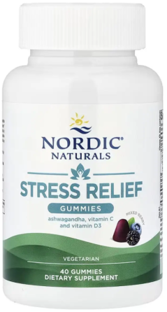 Комплекс для зняття стресу Nordic Naturals Stress Relief 40 жов таб ягоди Київ