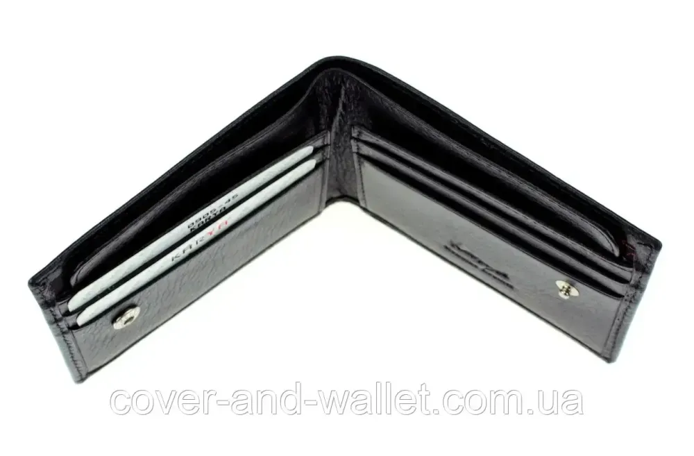 Тонкий чоловічий шкіряний гаманець маленького розміру Karya 0905 Київ - фото 8
