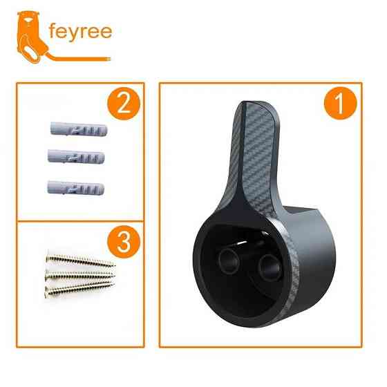 Держатель для зарядного устройства EV Type 2 для зарядки электромобиля FeyRee (Черный) Николаев