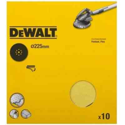 Наждачная бумага DeWALT для ексцентрикових шліфмашин, 225 мм, зерно 120 (DT3170) Винница