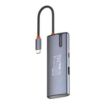 Порт-репликатор ColorWay Docking Station USB-C 5-в-1 Type C PD 100W/USB3.0х3/HDMI 4К (CW-HUB01) Винница