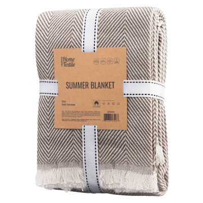 Плед Ardesto Summer 140х190см, 100% хлопок, коричневый (ART0915SR) Винница - изображение 4