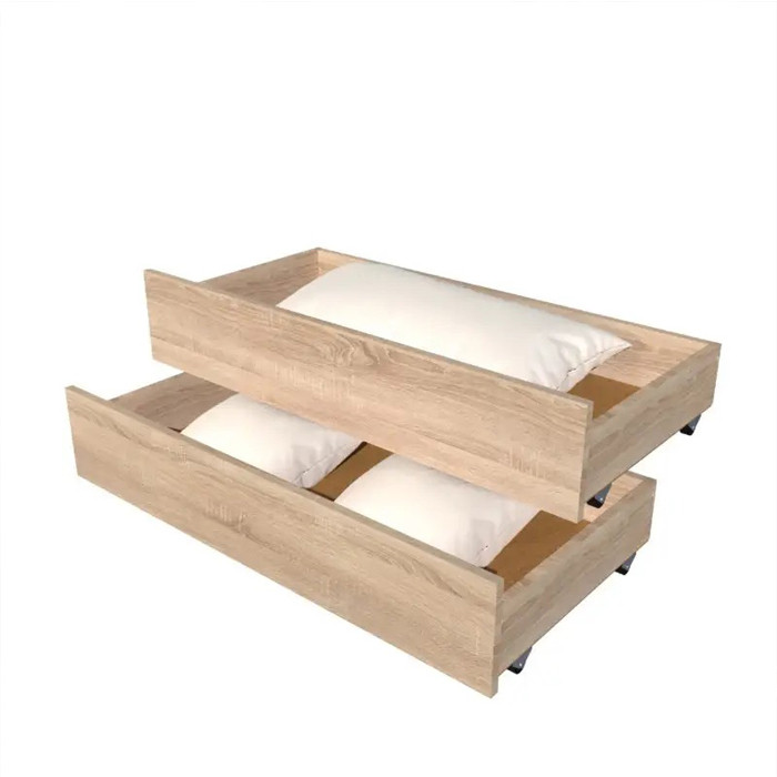 Односпальная кровать с ящиками Эверест Соната-800 80х190 см Дуб сонома (DTM-071108) Львов - изображение 4