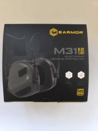Активные защитные наушники Earmor M31 Plus с креплением Чебурашка Earmor M16A (Оливковый) Винница