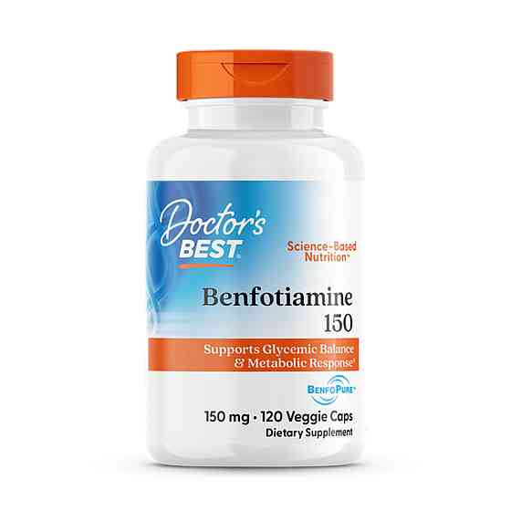 Бенфотіамін, Benfotiamine, Doctor&apos;s Best, 150 мг, 120 капсул Київ